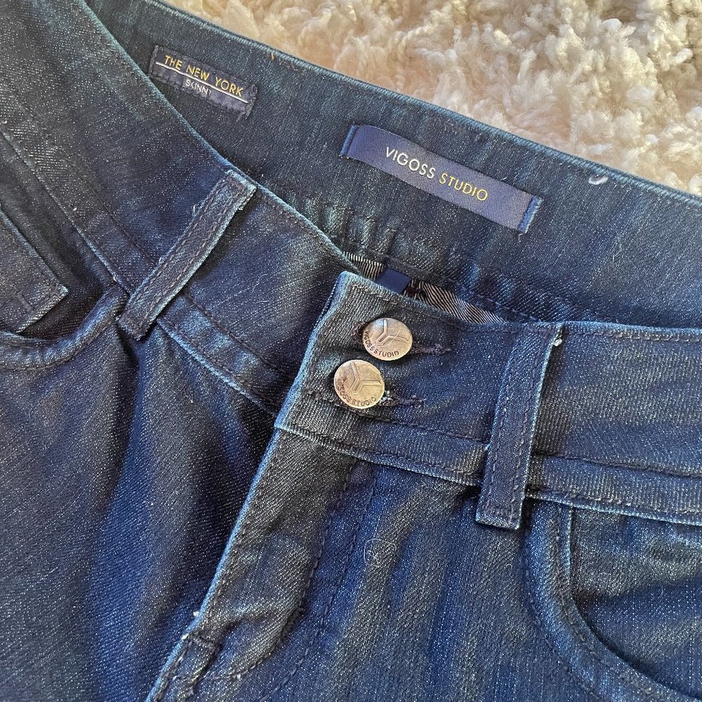 BRAND NEW  - Vigoss Studio - New York Skinny Jean - Blue Denim - Size 28